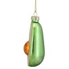 Northlight 3.5" Green and White Avocado Glass Christmas Ornament - 3 of 4
