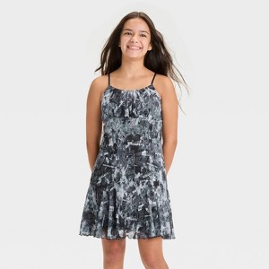Girls' Sleeveless Mesh Baby Doll Dress - art class™ - 1 of 3