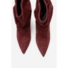 Balei - Burgundy Suede Leather Pointed Toe Boot (Women) burgundy suede 7 Forever & Always Shoes US - 3 of 4