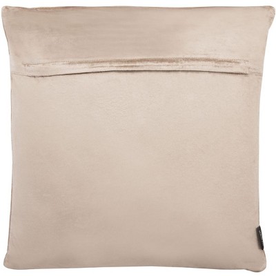 Gold Embroidered Velvet Square Throw Pillow