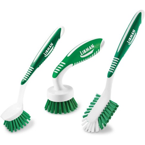 Libman Scrub Brush Kit | for Grout, Tile, Bathroom, Carpet, Kitchen, and Household Messes | Strong Fibers for Tough Cleaning - image 1 of 4