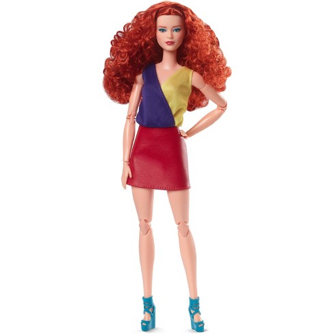 Barbie Looks Doll Red Hair Red Skirt : Target