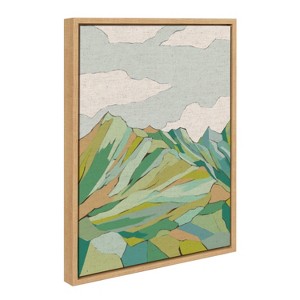 18" x 24" Sylvie Graubunden Framed Canvas by Nikita Jariwala - Kate & Laurel All Things Decor - 1 of 4