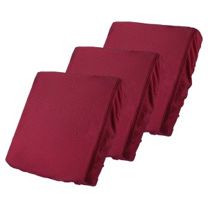 Unique Bargains Polyester Elastic Bottom Non-Slip Sofa Couch Cushion Covers 3 Pcs 20"x20" - 1 of 4