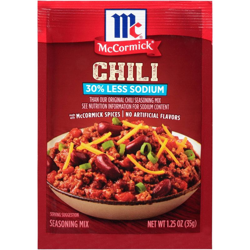 McCormick Less Sodium Chili Mix - 1.25oz, 1 of 11