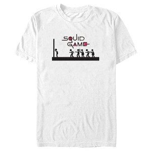 Men's Squid Game Stick Figure Red Light Green Light T-Shirt - 1 of 4