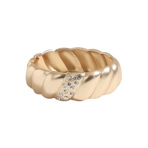 SOHI Women's California Gold Metallic Swirl Bracelet - 1 of 4