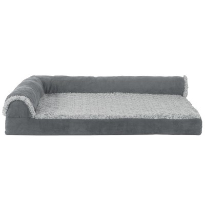 Medium Stone Gray Orthopedic Foam Elevated Pet Bed