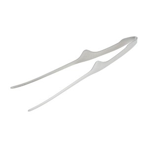 Unique Bargains Food Tongs Pointed Head Food Tong Stainless Steel Design Dishwasher Safe Stainless Steel 10 Inch 1Pcs - 1 of 3