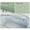 Unique Bargains Cosmetic Travel Bag Makeup Bag Waterproof Organizer Case Toiletry Bag for Women Nylon 27.5x19x15cm - 3 of 4