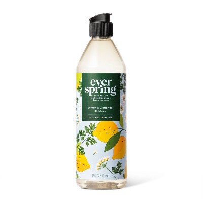  Lemon & Coriander Liquid Dish Soap - 18 fl oz - Everspring™ 