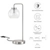 Modway Silo Glass Globe Glass and Metal Table Lamp - 2 of 4
