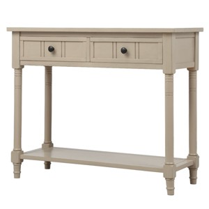 NicBex 35.43"Console Table with 2 Drawers and Open Shelf Modern Farmhouse Style Sofa Table Behind Couch,Suitable for Hallway,Living Room - 1 of 4