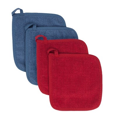 John Ritzenthaler Co. Ritz Variety 4-Pack Terry Pot Holder Set