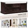 CAVINAS Modern Pull-Open Top Ottoman Bench with Removable Cushion,Rectangular Cabinet Storage Bench for Entryway,Living Room - 2 of 4