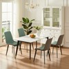 Sapphtopaz Modern Dining Chairs with Mid-Backrest PU Upholstered Dining Room Chair with Metal Leg Kitchen Chair for Dining Room,Kitchen - 4 of 4