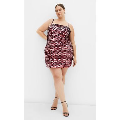 strapless open back dress Polka Face Mini Dress main image 1