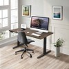 Mount-It! Dual Motor Electric Standing Desk with 55" Tabletop, Adrift & Black - 2 of 4
