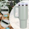 40oz V2 large capacity tumbler, With Handle And Straw Lid - 4 of 4