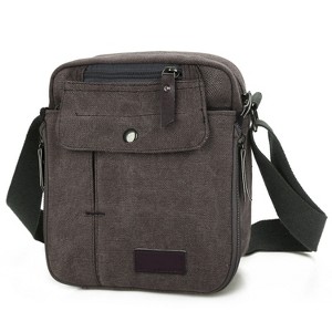 NPolar"Unisex Canvas Crossbody Bag for Phone, Tablet, Credit Cards, Keys & Essentials – Stylish & Practical"BlackGreenGray&Khaki - 1 of 4