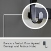 LunaLulinlk Over-the-Door Hook Rack – 3 Double Hooks, Matte Black Steel - 4 of 4