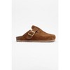 Gons - Cognac Brown Suede Leather Clogs (Women) cognac 7 Forever & Always Shoes - 2 of 4