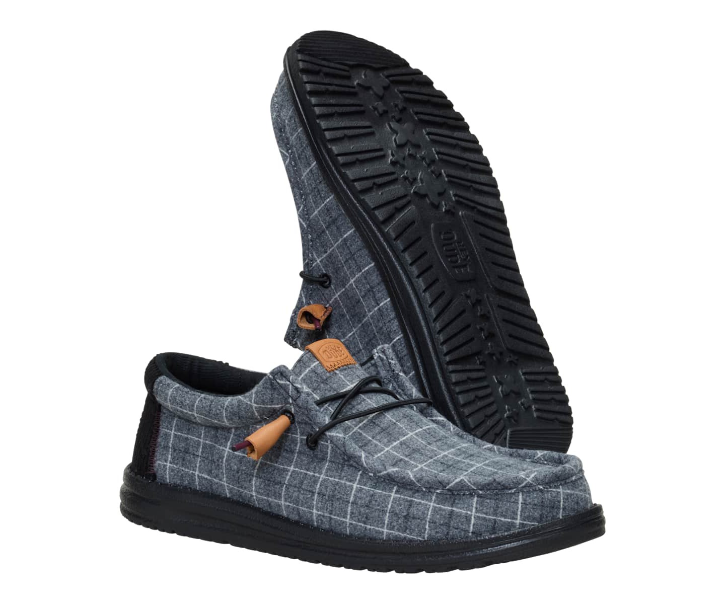 HEYDUDE Wally Plaid Corduroy, Black, 14, цвет: Чёрный — фото 4