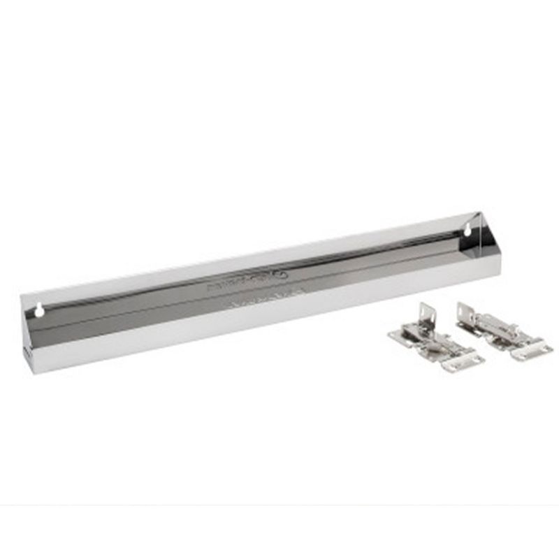 Rev-A-Shelf Tip-Out Accessory Organizer Tray for Kitchen, Laundry Rooms, or Vanity Cabinets, 24 Inch Stainless Steel Slim, Silver, 6581-25-52, 1 of 8