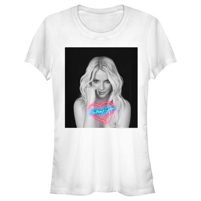 Juniors Womens Britney Spears Jean Album Cover T-shirt - White - Medium ...