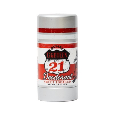 18.21 Man Made Octane Aluminium-Free Men's Natural Deodorant, Sweet Tobacco