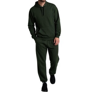 Fruit Of The Loom Mens Eversoft Fleece Extended Sizes Elastic Bottom Sweatpants - 1 of 2