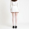 Anna-Kaci Women's Sheer Tights with Crisscross Lace-Up Detail and Opaque Lower Leg Design - 3 of 4