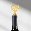 Unique Bargains Bottle Stoppers Zinc Alloy PTR Gold Tone Black 4.13"x1.57"x0.79" 1Pcs - 2 of 3