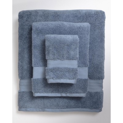 Dark Blue Organic Cotton 6-Piece Bath Towel Set