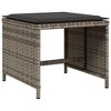 vidaXL Garden Dining Set Grey PE Rattan 8-seater Foldable - 3 of 4