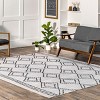 Nuloom Leo Geometric Striped Pet Friendly Machine Washable Area Rug - 2 of 4