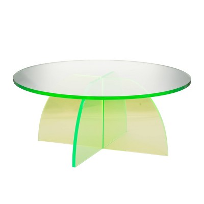 Callie Coffee Table Clear Green - A&B Home