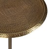 Kate and Laurel Sanzo Round Metal Side Table, 15x15x24, Gold - 4 of 4