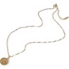 Anna-Kaci Women's Gold Tone Angel Medallion Pendant Fashion Necklace with Twisted Rope Chain - Gold - 3 of 4