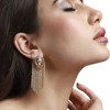 SOHI Women's California Gold Party Drop Earrings - 4 of 4