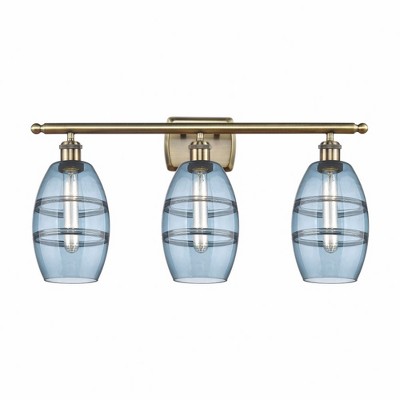 Vaz - 3 Light Bath Vanity In Industrial Style-9.13 Inches Tall and 25.88 Inches Wide