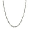 Black Bow Jewelry 6.8mm, Sterling Silver, Solid Oval Cable Chain Necklace - 3 of 4