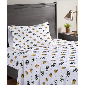 NFL Green Bay Packers Small X Twin Sheet Set - 3pc