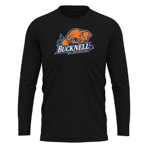 Bucknell University Adult Sport Long Sleeve Shirt Primary Logo, Black - 1 of 4
