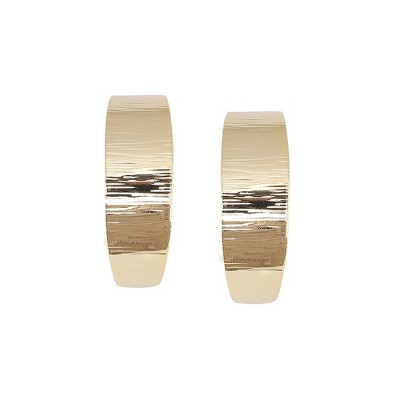 SOHI Women's Minimal Midi Hoop Earrings