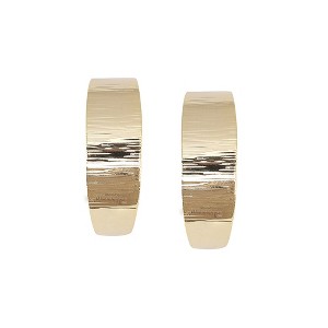 SOHI Women's Minimal Midi Hoop Earrings - 1 of 4