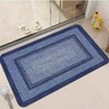 Chery Life Rectangular Printed Floor Mat, Denim Blue Braided Area Rug, For Indoor Use - 4 of 4
