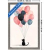 Trends International Andreas Magnusson - The Cat And The Balloons Framed Wall Poster Prints - 3 of 4