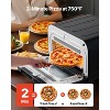 VEVOR Pizza Oven, 8 Presets Electric Pizza Ovens Air Fry Combo, 12-Inch Indoor Pizza Maker Smart Knob Control , 750°F Max Temp, Black - 4 of 4