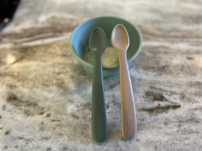 Mushie Fork/Spoon Set - Powder Blue